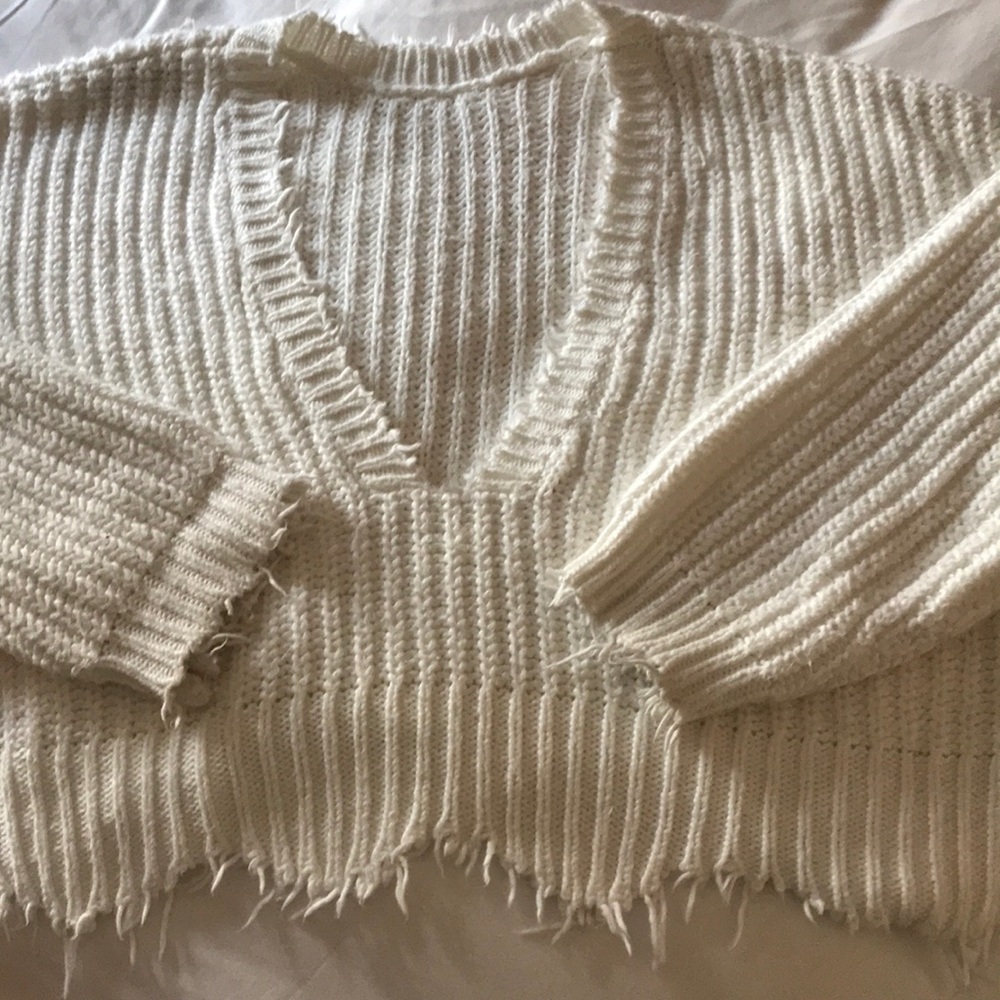 WildFox cropped boxey sweater